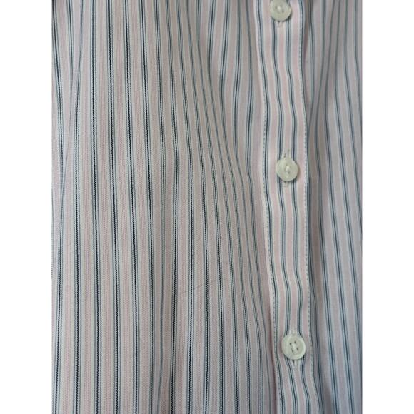 BROOKS BROTHERS light pink blue white striped banker's contract collar shirt - Picture 4 of 7